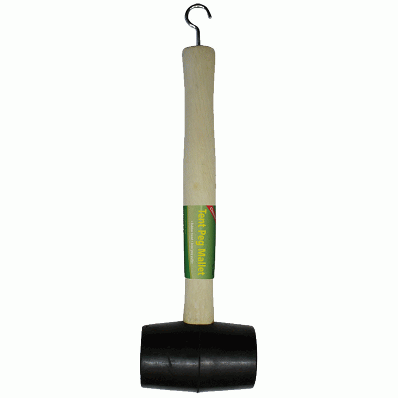 Coghlans Tent Peg Mallet CampingHammer/Gummihammer mit Haken, 10,0