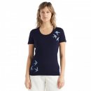 Icebreaker Wmns Tech Lite II SS Scoop Tee Swarming Shapes...