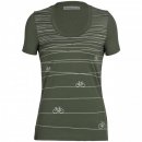 Icebreaker Wmns Tech Lite II Short Sleeve Scoop Tee Hill Sprint - Damenshirt