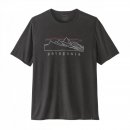 Patagonia Mens Cap Cool Trail Shirt Stratapeaks - Herren ink black XXL