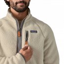 Patagonia Mens Retro Pile Fleece Jacket - pelican w/smolder blue 50 / M