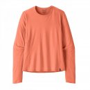 Patagonia Ws LS Cap Cool Sun Shirt - Damen mellowmelonpeachsorbet M