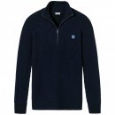 SCHIESSER Revival Stricktroyer Nils - Kaschmir-Strickpullover Herren mit Stehkragen dunkelblau 52 / L