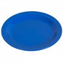 Waca Melamin Camping-Geschirr blau Teller flach