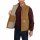 carhartt Washed Duck Sherpa Lined Mock Neck Vest - strapazierfhige Arbeitsweste/Outdoorweste Herren mit Fleecefutter