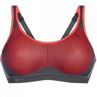 Anita air control ungeftterter Sport BH Maximum Support coralle/anthrazit 75 C