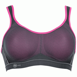 Anita air control ungeftterter Sport BH Maximum Support pink/anthrazit 85 A