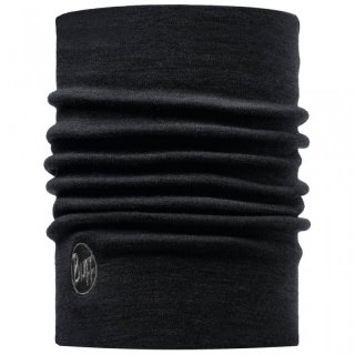 Buff Merino Wool Heavyweight | dickes Merinowolle Multifunktionstuch solid black one size