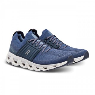 on Cloudswift 3 - gedmpfte Laufschuhe Herren denim/midnight 44.5 / 10 UK