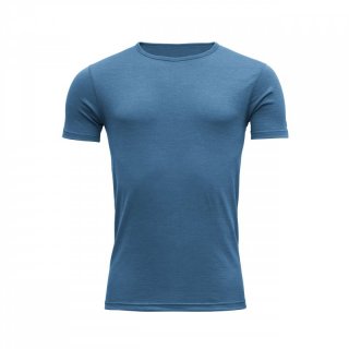 DEVOLD BREEZE MERINO - Merino Shirt Herren blue melange M