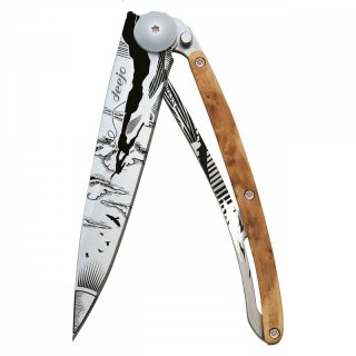 Deejo TATTOO - Taschenmesser/Leichtgewichtmesser Wacholderholz-Klettern