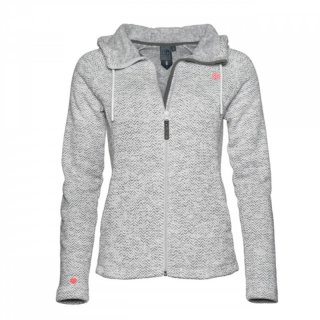 Elkline Orion - Fleecejacke mit Kapuze fr Damen white 40