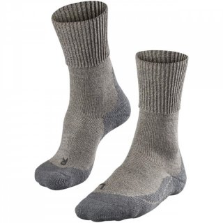 FALKE TK1 Wool Wandersocken Herren mit Merinowolle kitt mouline 44-45