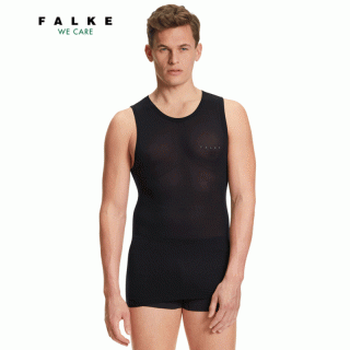FALKE Underwear Ultralight Cool Singlet Men - Funktionsunterhemd Herren black XXL