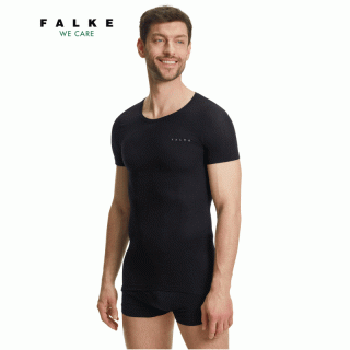 FALKE Underwear Ultralight Cool T-Shirt Men - kurzärmliges Ultraleicht-Funktionsunterhemd Herren black XL