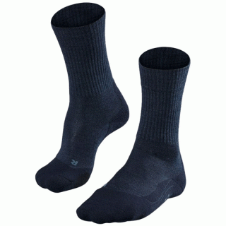 FALKE TK2 Wool Men Merinowolle-Wandersocken Herren blau 44-45