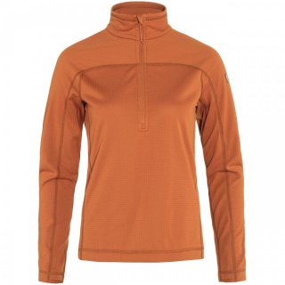 Fjllrven Abisko Lite Fleece Half Zip Women - Fleecepulli terracotta brown 42 / XL