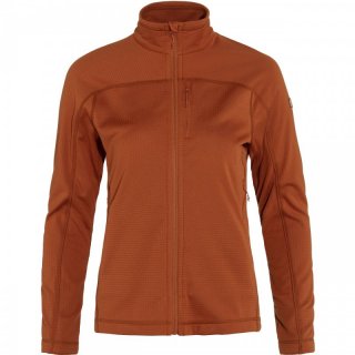 Fjllrven Abisko Lite Fleece Jacket Women - dnne Waffel-Fleecejacke Damen terracotta brown 42 / XL