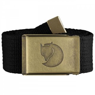 Fjllrven Canvas Brass Belt - robuster Gewebegrtel Messingschnalle black