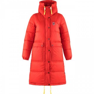 Fjllrven Expedition Long Down Parka W - sehr warmer Wintermantel fr Damen mit Kapuze true red S