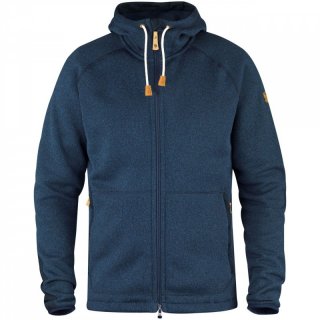 Fjllrven vik Fleece Hoodie - Fleecejacke Herren mit Kapuze dunkelblau M