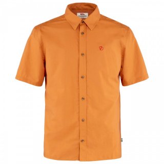 Fjällräven Övik Lite Shirt SS M - kühles und luftiges Kurzarm-Funktionshemd Herren spicy orange M