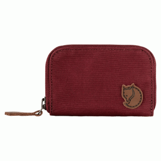 Fjallraven Zip Card Holder - Mini-Brieftasche für Kreditkarten bordeaux red