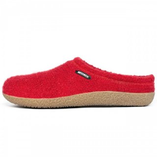 GIESSWEIN Veitsch - Schurwolle-Hausschuhe/Schurwolle-Pantoffeln mit Gummisohle Unisex chili 38