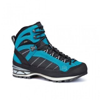 HANWAG Makra Lady Combi GTX - wasserdichte Alpin-Bergschuhe Damen black ocean 38 / 5 UK