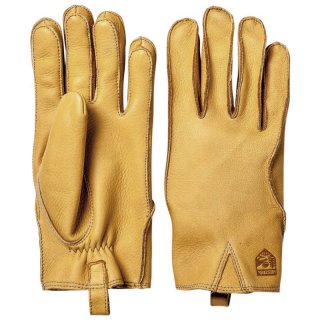 HESTRA Mora - ungefütterte Echtleder-Handschuhe Herren natur gelb 7