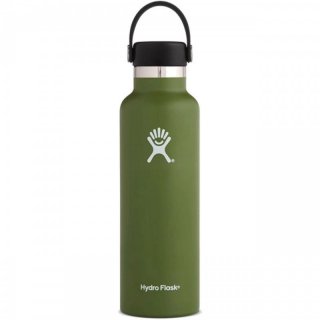 Hydro Flask Bottle Standard Mouth - Isolierflasche/Thermoflasche olive 627 ml / 21 oz