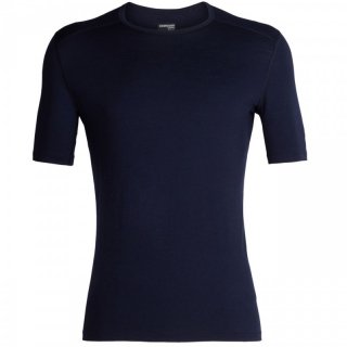Icebreaker Mens 200 Oasis Short Sleeve Crewe | Merinowolle Kurzarm-Unterhemd Herren, 200 g/m gritstone heather M