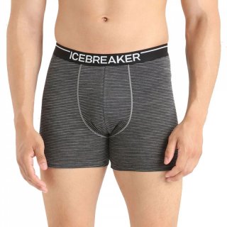 Icebreaker Underwear Mens Anatomica Boxers - Boxershort gritstoneheather/black L