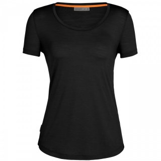 Icebreaker Wmns Sphere II Short Sleeve Scoop Tee Kurzarmshirt Damen black L
