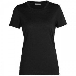 Icebreaker Wmns Tech Lite II Short Sleeve Tee - Merinowolle Kurzarmshirt Damen, 150 g/m black XL