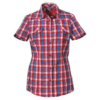 Jack Wolfskin Faro Shirt Women Funktionsbluse kurzarm Damen rot M