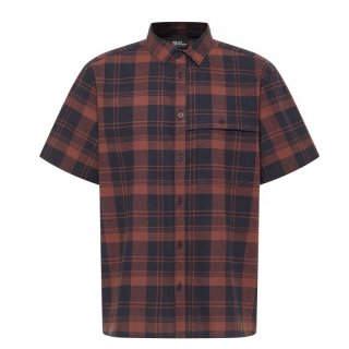 Jack Wolfskin Great Plains Shirt Men - Herren check dark navy XL
