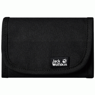 Jack Wolfskin Mobile Bank - leichte Reisebrieftasche/Reiseportemonnaie mit Klettverschluss black One Size