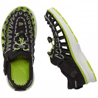 Keen Uneek O2 Children/Youth luftige Outdoorsandale Kinder black/macaw 29 / 11 US (Children)