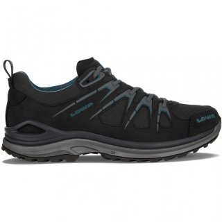 LOWA Innox Evo GTX Lo Ws - wasserdichte flache Allroundschuhe Damen black/petrol 39.5 / 6 UK