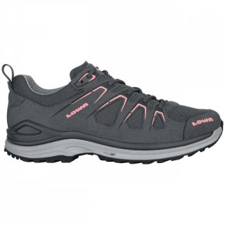LOWA Innox Evo GTX Lo Ws - wasserdichte flache Allroundschuhe Damen stahlblau/mandarine 38 / 5 UK