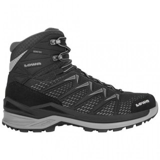 LOWA Innox Pro GTX Mid - wasserdichte Leichtwanderschuhe/Leichtwanderstiefel Herren schwarz/grau 47 / 12 UK