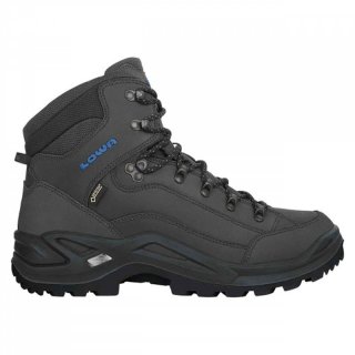 LOWA Renegade GTX Mid Men - Wanderschuhe Herren anthrazit/stahlblau 46.5 / 11.5 UK