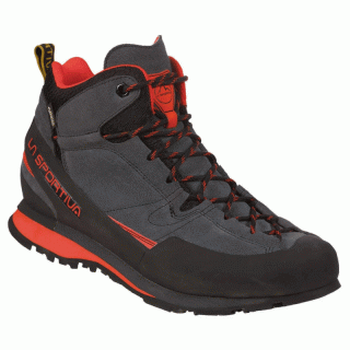 La Sportiva Boulder X Mid - Bergschuhe/Zustiegsstiefel carbon/flame 42 / 8 UK