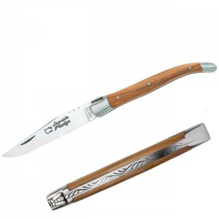 Laguiole Prestige - Taschenmesser mit Olivenholz-Griff
