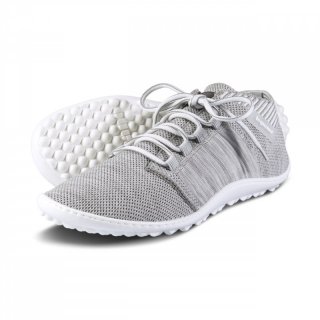 Leguano Beat - Barfuschuhe Unisex silbergrau / weiss 39