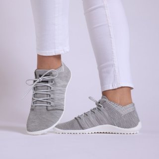 Leguano Beat - Barfuschuhe Unisex silbergrau / weiss 37