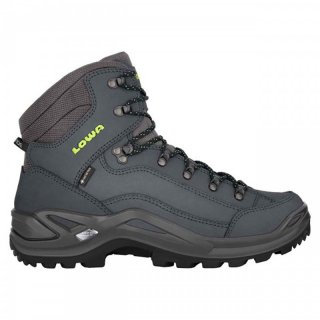 LOWA Renegade GTX Mid Men - Wanderschuhe Herren dunkelblau/limone 47 / 12 UK