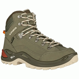 Lowa Renegade GTX Mid Women -  Wanderschuhe/Wanderstiefel Damen graugrn/panna 42 - 8 UK
