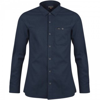 Lundhags Ekren Solid Ms LS Shirt - Allround Langarmhemd Herren mid blue 52 / L